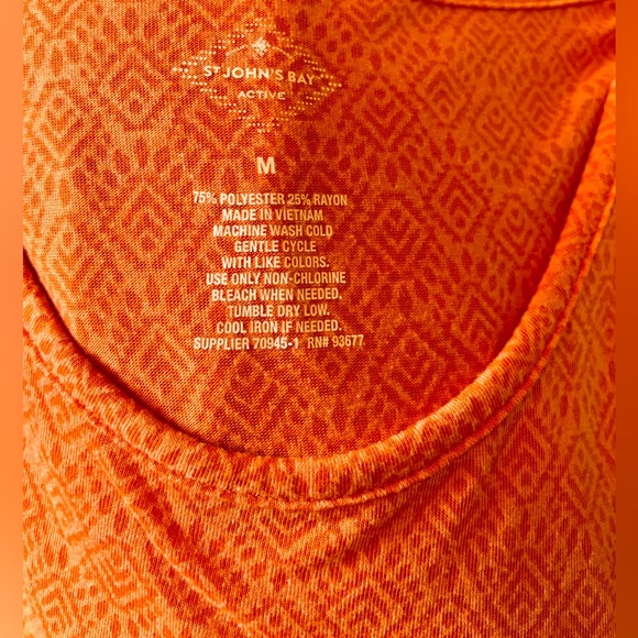 Gently Used!🤩St John’s Bay Active!😎Orange/size-M/adj.side - Picture 5 of 5